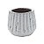 VASO DECORATIVO PORCELANA BRANCO 12x10cm - Imagem 2