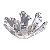 CORAL DEEP SEA EM VIDRO L17,5XP9X10,5CM - Imagem 1