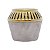 VASO DECORATIVO CERÂMICA DOURADO/MARROM 14x12cm - Imagem 2
