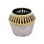 VASO DECORATIVO CERÂMICA DOURADO/MARROM 14x12cm - Imagem 3