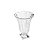 VASO DE CRISTAL C/PÉ PANEL LIRIO TRANSPARENTE 25X35,5cm - Imagem 2