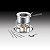 RECHAUD P/FONDUE DE AÇO INOX C/6 GARFOS E BANDEJA 28CM - Imagem 1