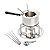 RECHAUD P/FONDUE DE AÇO INOX C/6 GARFOS E BANDEJA 28CM - Imagem 3