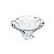 CENTRO DE MESA DECORATIVO DE CRISTAL C/PÉ PANEL LIRIO TRANSPARENTE 37X20cm - Imagem 2