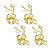 CJ 2 ANÉIS P/GUARDANAPO DE ZAMAC TREE STICK DOURADO 6X13cm - Imagem 3