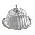 PRATO DE AÇO INOX C/TAMPA DE VIDRO 13X11CM - Imagem 1
