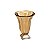 VASO DE CRISTAL C/PÉ PANEL AMBAR 25X35,5cm - Imagem 1