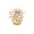 VASINHO BEADED FLOWER DOURADO 6CMØ X 9CM - Imagem 2