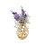 VASINHO BEADED FLOWER DOURADO 6CMØ X 9CM - Imagem 4