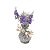 VASINHO BEADED FLOWER FUMÊ 6CMØ X 9CM - Imagem 4