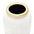 VASO DECORATIVO CERÂMICA DOURADO/BRANCO 12x24cm - Imagem 4