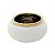 VASO DECORATIVO CERÂMICA DOURADO/BRANCO 18x18cm - Imagem 1