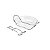 SALADEIRA VIDRO C/ALÇA E TALHERES DE AÇO INOX GENOVA 42X35X13CM - Imagem 1