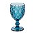 JG 6 TACAS DE VIDRO P/ AGUA DIAMOND AZUL 290ML - Imagem 1