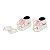 JG. 2 CAIXINHAS P/ DENTINHO E CABELO PINK ABC DE ZINCO - Imagem 2