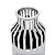 VASO DECORATIVO CERÂMICA PRATEADO/CINZA 13x23cm - Imagem 2