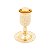 COPO DE ZINCO PARA VINHO C/ PRATO DOURADO DE ZINCO - Imagem 1