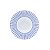 JG 6 PRATOS P/SOBREMESA DE PORCELANA LIMOGES BLUE DREAM 23CM - Imagem 1