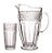 JG JARRA 1,4L E 6 COPOS 310ML CLASSICA CRISTAL ECOLÓGICO - Imagem 1