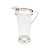 JARRA DE VIDRO LINE CUT C/ BICO E BASE DE AÇO INOX 1,5L - Imagem 1