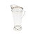 JARRA DE VIDRO LINE CUT C/ BICO E BASE DE AÇO INOX 1,5L - Imagem 2