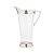 JARRA DE VIDRO LINE CUT C/ BICO E BASE DE AÇO INOX 1,5L - Imagem 4