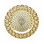 SOUSPLAT DE VIDRO BODRUM DOURADO 33cm - Imagem 2