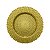 SOUSPLAT DE VIDRO BODRUM DOURADO 33cm - Imagem 1