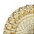 SOUSPLAT DE VIDRO BODRUM DOURADO 33cm - Imagem 4