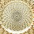 SOUSPLAT DE VIDRO BODRUM DOURADO 33cm - Imagem 3