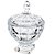 POTICHE AQUAMARINE COM PE EM CRISTAL  D17,5XA25CM - Imagem 1