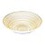 CENTRO DE MESA DE VIDRO ANCARA DOURADO 33x9cm - Imagem 1
