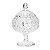 BOMBONIERE DE CRISTAL C/PÉ E TAMPA ANGÉLICA 15,5X23,5CM - Imagem 2