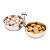 PETISQUEIRA DUPLA DE AÇO INOX ELEGANCE 23X10X12CM - Imagem 3