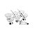 CJ 6 BOWLS DE CRISTAL P/SOBREMESA C/6 COLHERES DE AÇO INOX LOUISE - Imagem 1