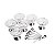 CJ 6 BOWLS DE CRISTAL P/SOBREMESA C/6 COLHERES DE AÇO INOX LOUISE - Imagem 2