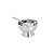CJ 6 TAÇAS P/SOBREMESA C/6 COLHERES DE AÇO INOX ELEGANCE - Imagem 2