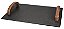 BANDEJA RETANGULAR EM CERAMICA C/ ALCA EM MADEIRA 35.5X25.5CM - Imagem 1