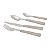 FAQUEIRO 24PC AÇO INOX CABO RESINADO PEROLADO - Imagem 2