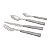 FAQUEIRO 24PC AÇO INOX CABO PEROLADO CINZA - Imagem 2
