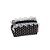 NECESSAIRE POLIESTER POIS PRETA C/ RENDA PEQ 9,5 X 4 X 5 CM - Imagem 1