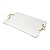 BANDEJA DE MADEIRA LAQUEADO BRANCO C/ALÇA FOLHADA OURO 45X30X2cm - Imagem 3