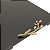 BANDEJA LAQUEADO PRETO C/ALÇA FOLHADA OURO 45X30X2cm - Imagem 3