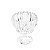BOMBONIERE DE CRISTAL C/PÉ E TAMPA GENEVA 16,5X24,5CM - Imagem 2