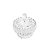 BOMBONIERE DE CRISTAL C/TAMPA GENEVA 16,5X17,5CM - Imagem 1
