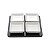 SUPORTE DE MADEIRA C/4 BOWLS DE PORCELANA 20x20x4cm - Imagem 4