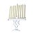 CANDELABRO MENORAH 9 VELAS ESTRELA DE DAVI 27CM - Imagem 3