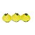 PETISQUEIRA DE CERÂMICA TRIPLA LEMONS 25X11X3cm - Imagem 1