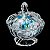 BOMBONIERE DE CRISTAL C/TAMPA REGENCE 11X12CM - Imagem 4