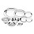 BAIXELA DE AÇO INOX VENEZA 10PC - Imagem 1